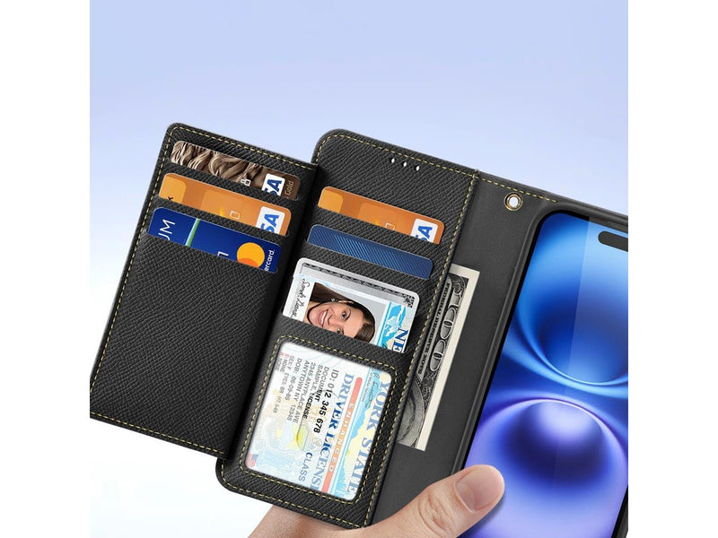 Dux Ducis Lava Leather Case for iPhone 16 - Black