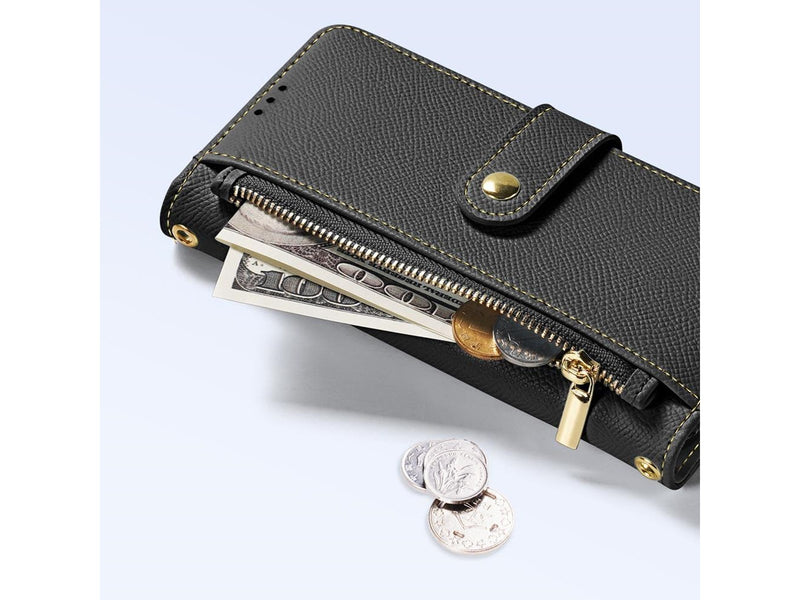 Dux Ducis Lava Leather Case for iPhone 16 - Black