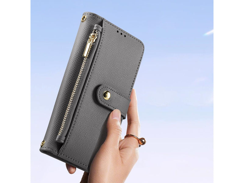 Dux Ducis Lava Leather Case for iPhone 16 - Grey