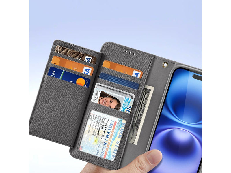 Dux Ducis Lava Leather Case for iPhone 16 - Grey
