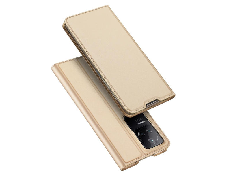 Dux Ducis Skin Pro Holster Case Flip Cover Xiaomi Poco F4 5G Gold