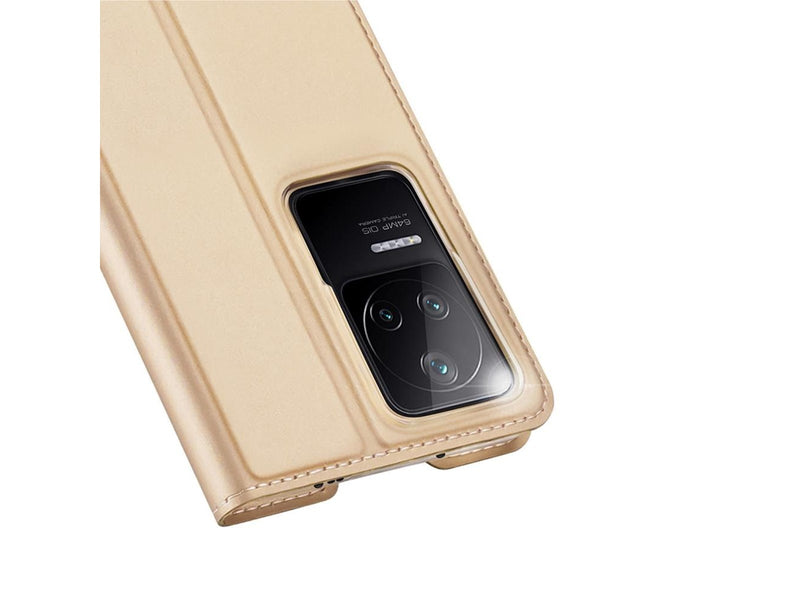 Dux Ducis Skin Pro Holster Case Flip Cover Xiaomi Poco F4 5G Gold