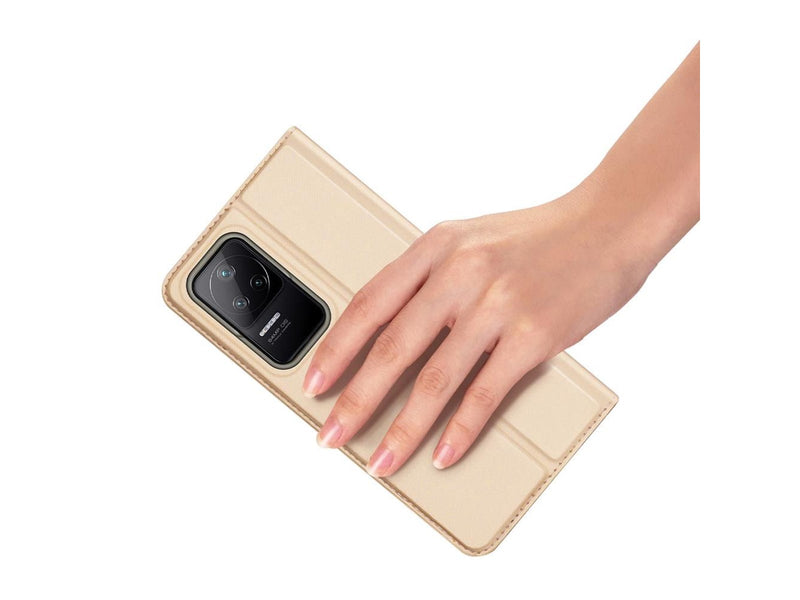 Dux Ducis Skin Pro Holster Case Flip Cover Xiaomi Poco F4 5G Gold