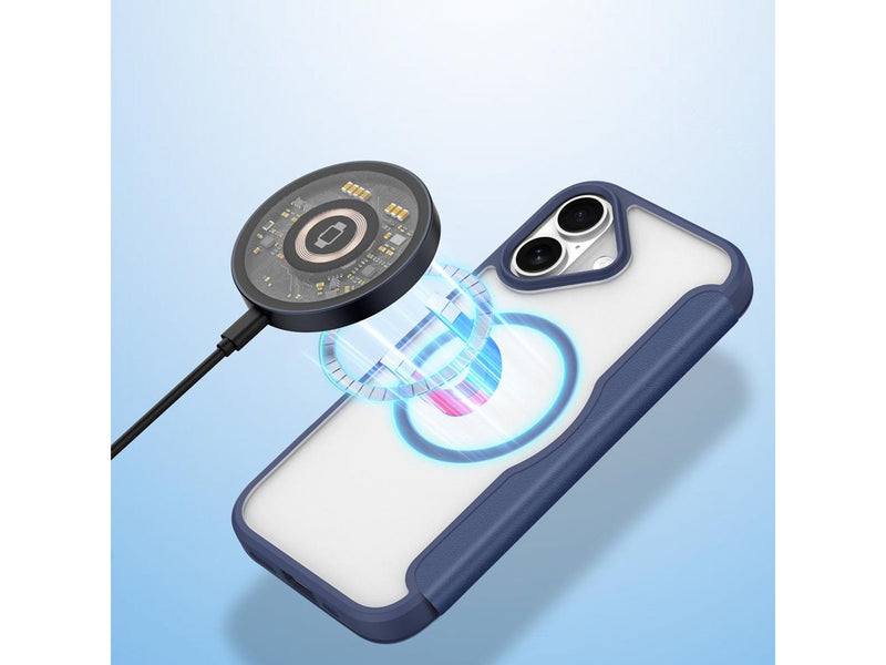 Dux Ducis Skin X Pro Case for iPhone 17 Air with MagSafe and Wallet - Blue