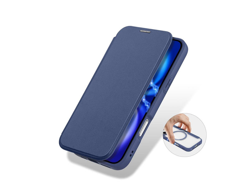 Dux Ducis Skin X Pro Case for iPhone 17 Air with MagSafe and Wallet - Blue