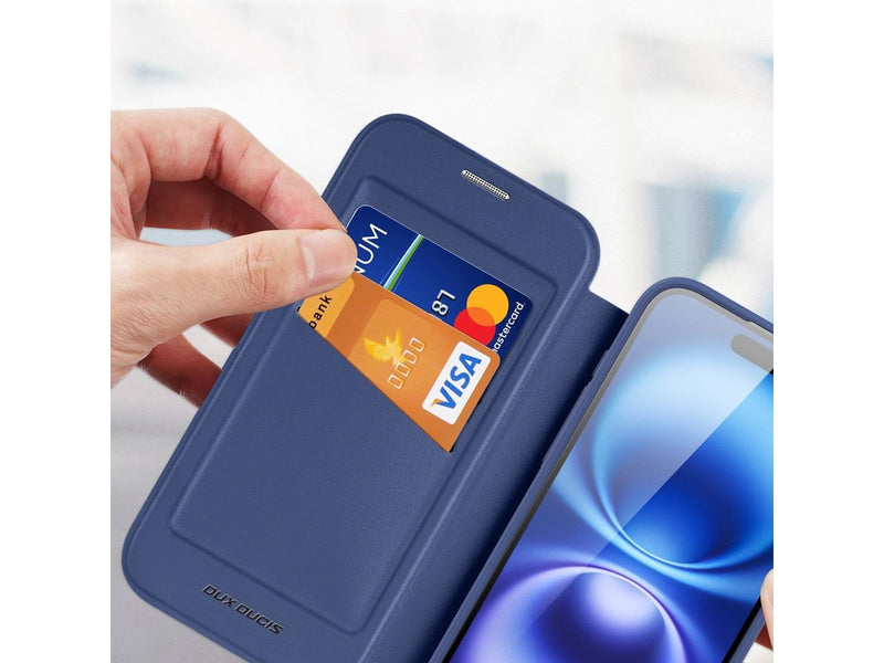 Dux Ducis Skin X Pro Case for iPhone 17 Air with MagSafe and Wallet - Blue