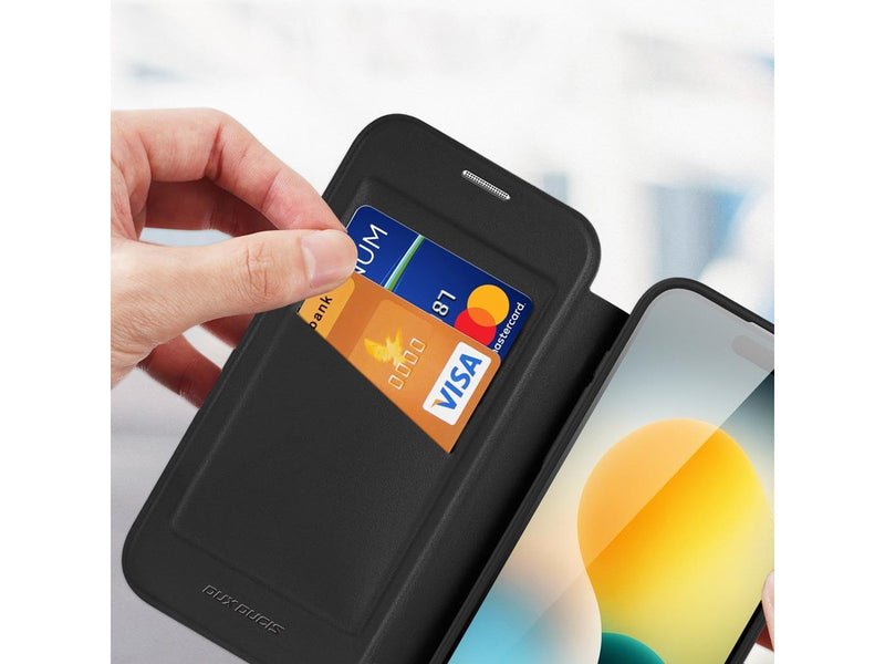 Dux Ducis Skin X Pro Case for iPhone 17 Air with Wallet MagSafe Compatible - Black
