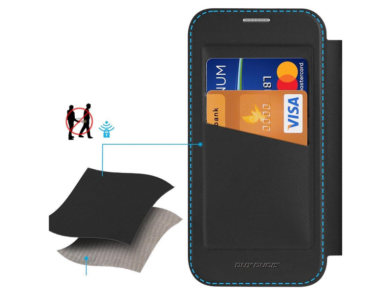 Dux Ducis Skin X Pro Case for iPhone 17 Air with Wallet MagSafe Compatible - Black