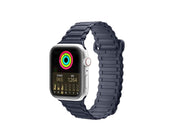 Dux Ducis Strap (Armor Version) Apple Watch SE Strap 9 8 7 6 5 4 3 2 1 (41 40 38 mm) Silicone Magnetic Band Bracelet Blue