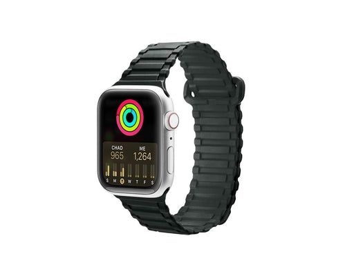 Dux Ducis Strap (Armor Version) Apple Watch Ultra Strap SE 9 8 7 6 5 4 3 2 1 (49 45 44 42 mm) Silicone Magnetic Band Bracelet Green