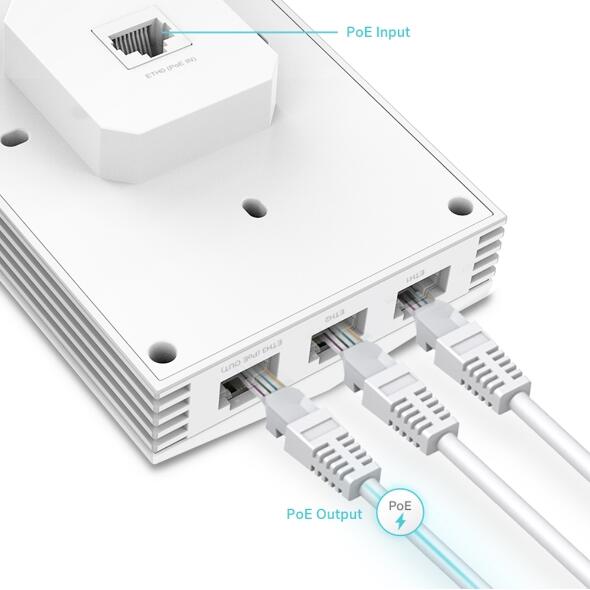 TP-Link Omada EAP655-Wall AX3000 Wi-Fi 6 Accesspoint zur Wandmontage