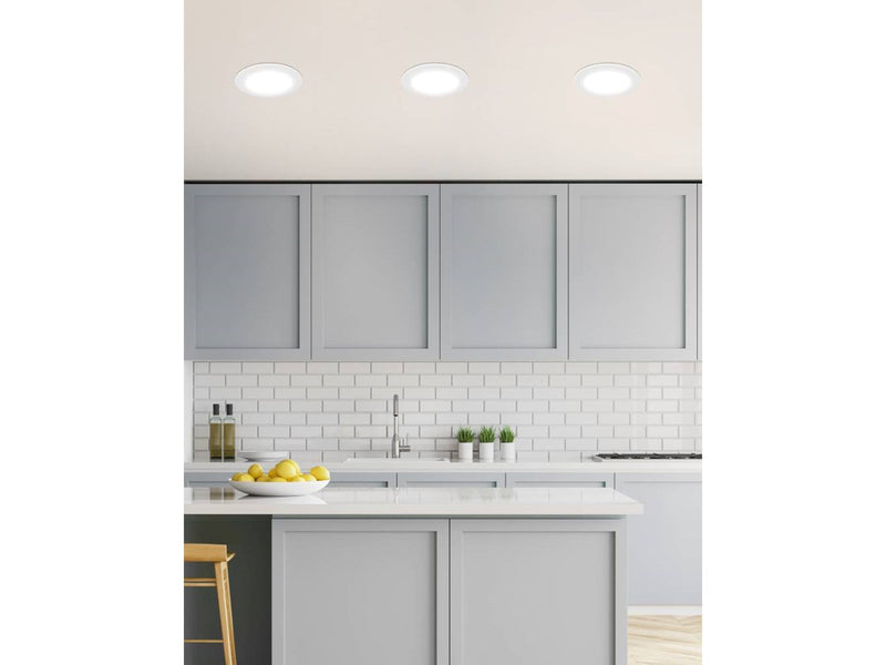 EGLO ABIUL EINGEBAUT. SET Ø86 CCT 3X300LM DÄMPFER. IP44 WEISS