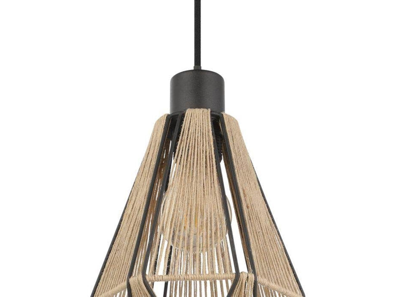 EGLO ADWICKLE pendant black/natural