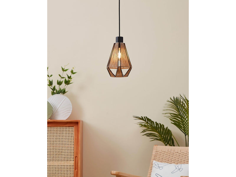 EGLO ADWICKLE pendant black/natural