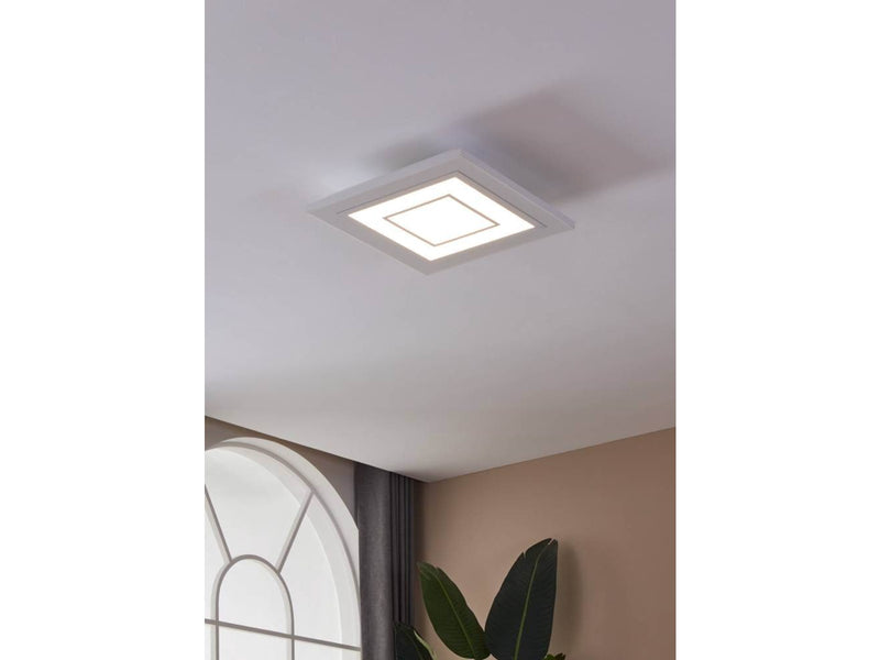 EGLO ALBARCA ceiling lamp with remote control 438x438 mm RGB white