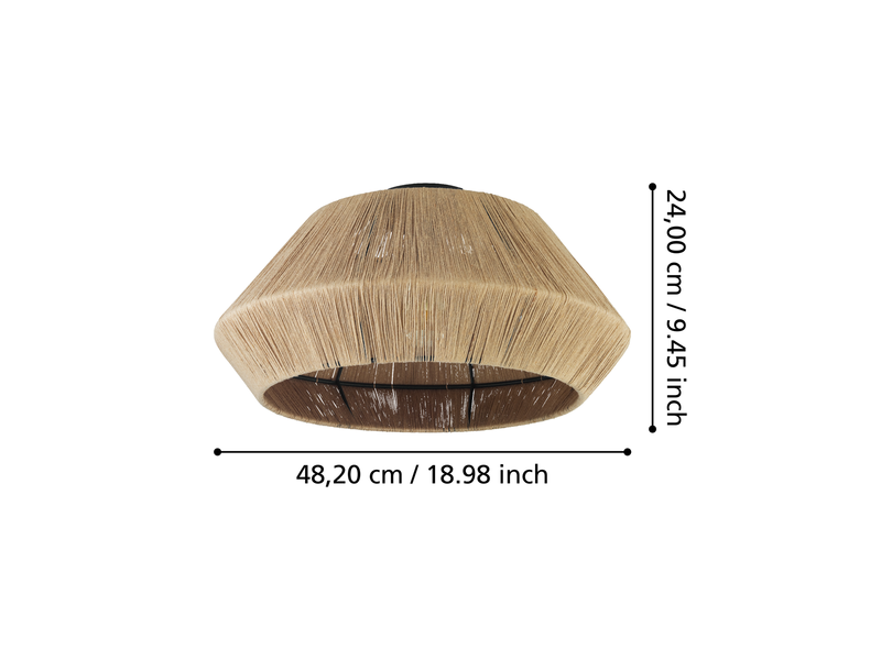 EGLO ALDERNEY ceiling lamp natural