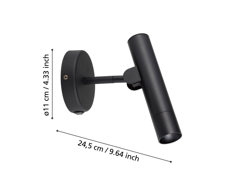 EGLO ALMUDAINA wall lamp black