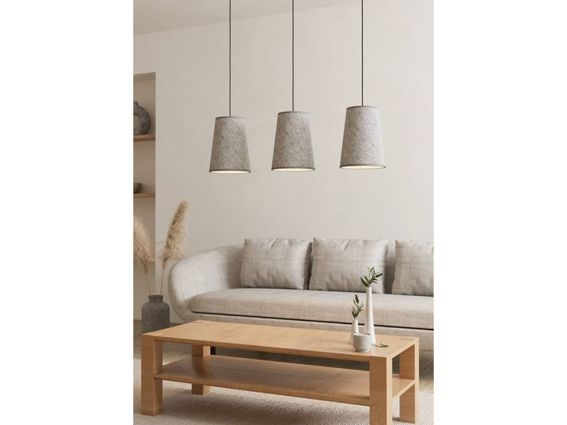 EGLO ALSAGER long table pendant lamp black/grey