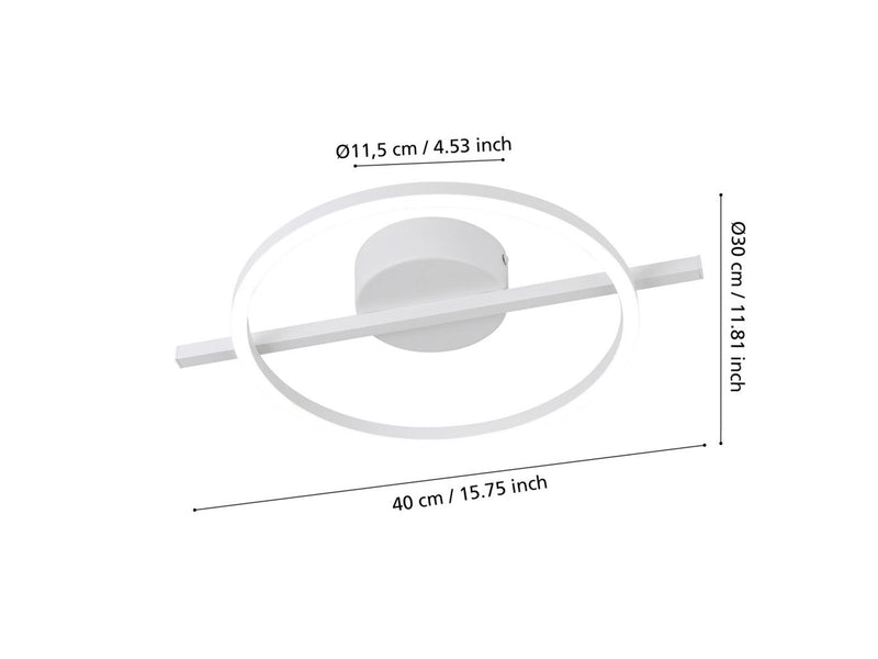 EGLO AMANDOLO DECKE RUND CCT WEISS