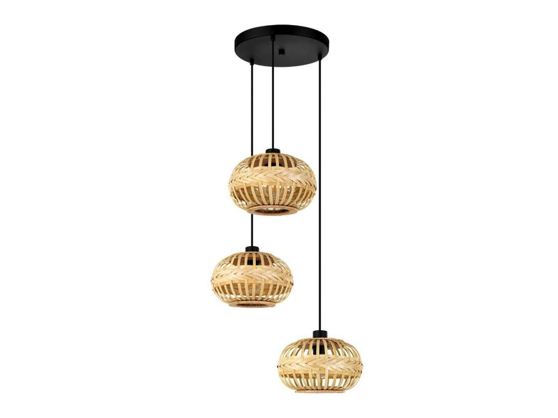 EGLO AMSFIELD 1 cluster pendant natural