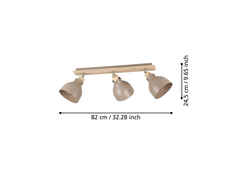 EGLO ARRECIFE spot rail 3L sand