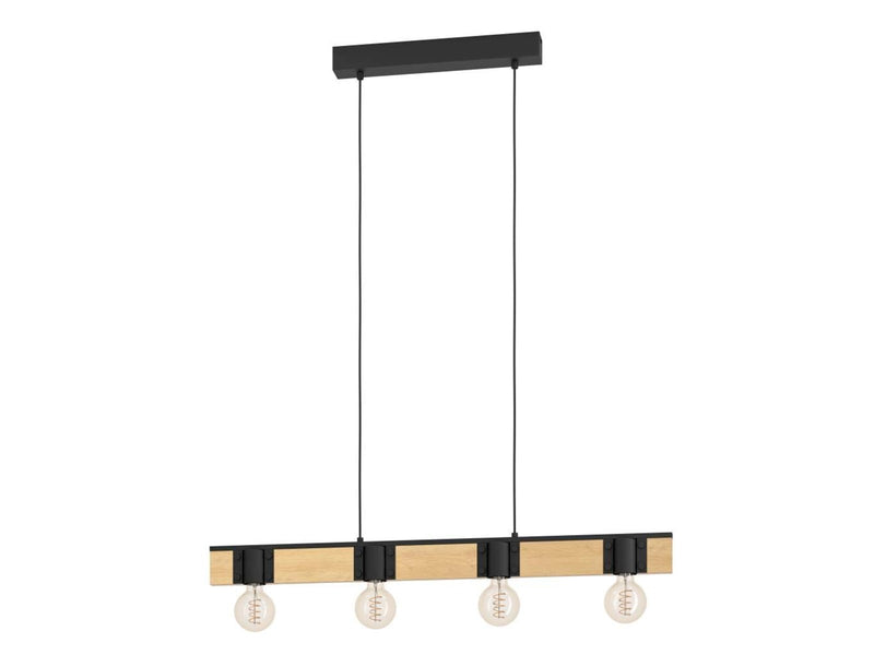 EGLO BAILRIGG long table pendant black/brown