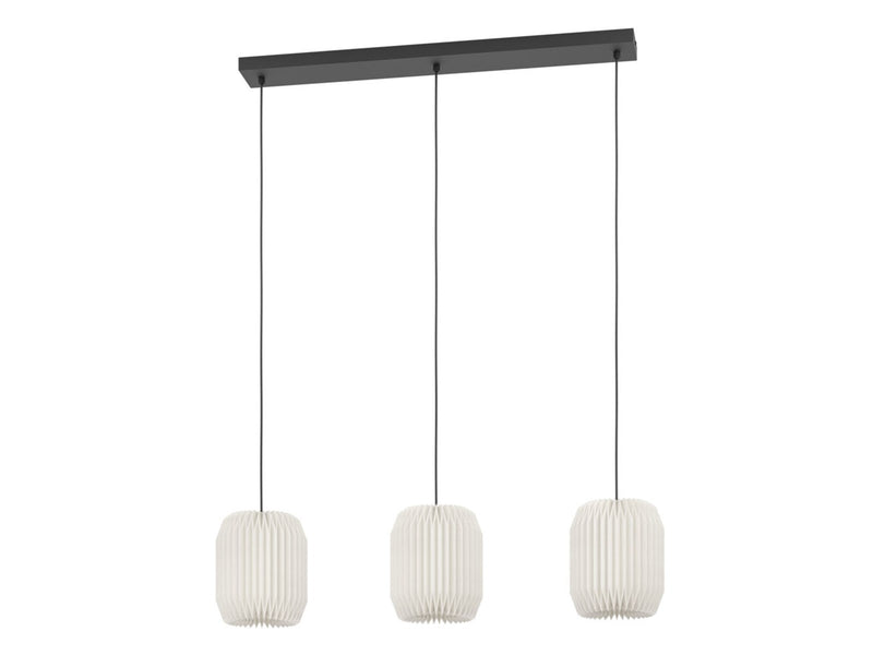 EGLO BELGRAVE LANGER TISCH L880 3XE27 SCHWARZ/WEISS FSC