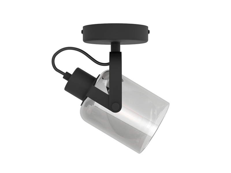 EGLO BERREGAS Spot, schwarz-transparent