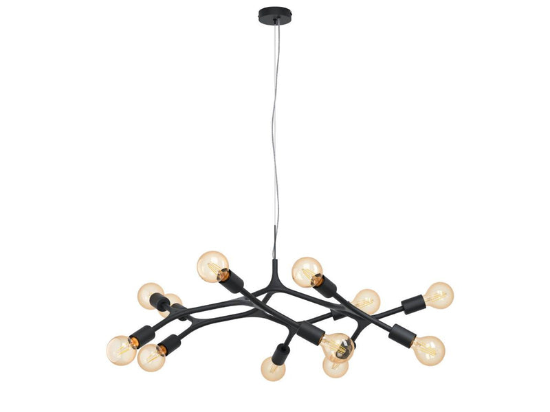 EGLO BOCADELLA PENDELLEUCHTE 12L SCHWARZ