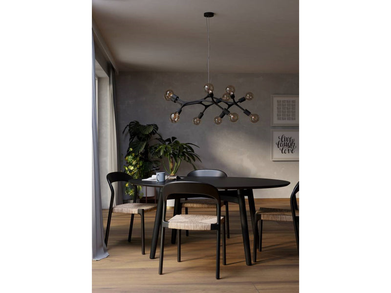EGLO BOCADELLA PENDELLEUCHTE 12L SCHWARZ