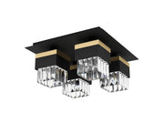 EGLO Barrancas schwarz, gold