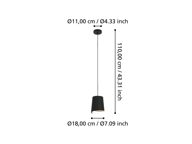 EGLO Bolivia schwarz