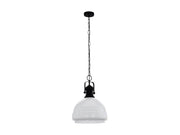EGLO COMBWICH 1 PENDELLEUCHTE E27 Ø380 SCHWARZ/OPAL