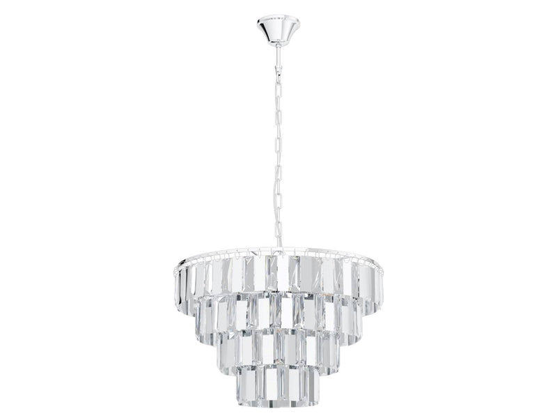 EGLO ERSEKA PENDELLEUCHTE 7L E14 CHROM/KRISTALL
