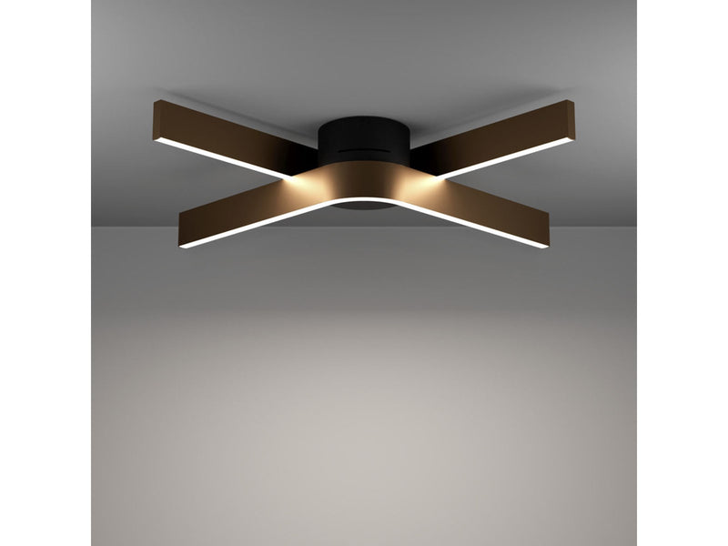 EGLO FOLCINO-Z MATTER ceiling lamp 640x400 RGB/CCT 3720lm black/bronze