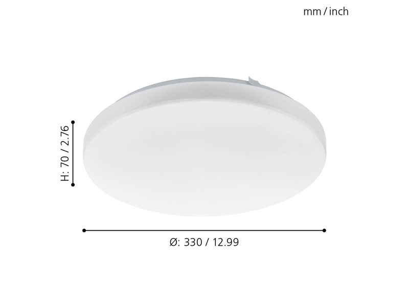 EGLO FRANIA Wand- / Deckenleuchte, weiss