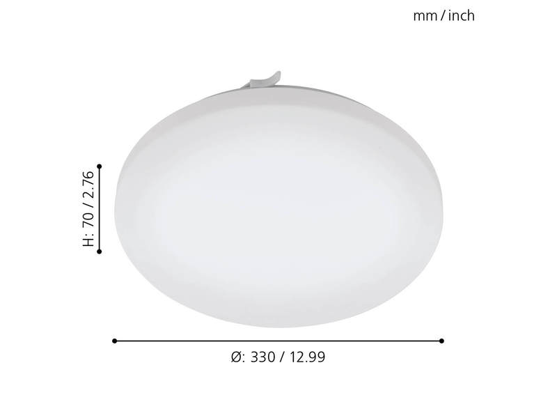 EGLO FRANIA Wand- / Deckenleuchte, weiss