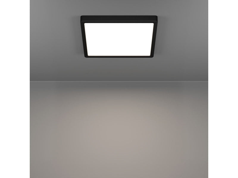 EGLO FUEVA 6 PLAFOND 290X290 CCT 13W 2100LM IP44 SCHWARZ