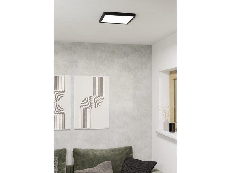 EGLO FUEVA 6 PLAFOND 290X290 CCT 13W 2100LM SCHWARZ