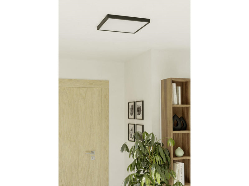 EGLO FUEVA 6 PLAFOND 390X390 CCT 17.5W 2800LM SCHWARZ