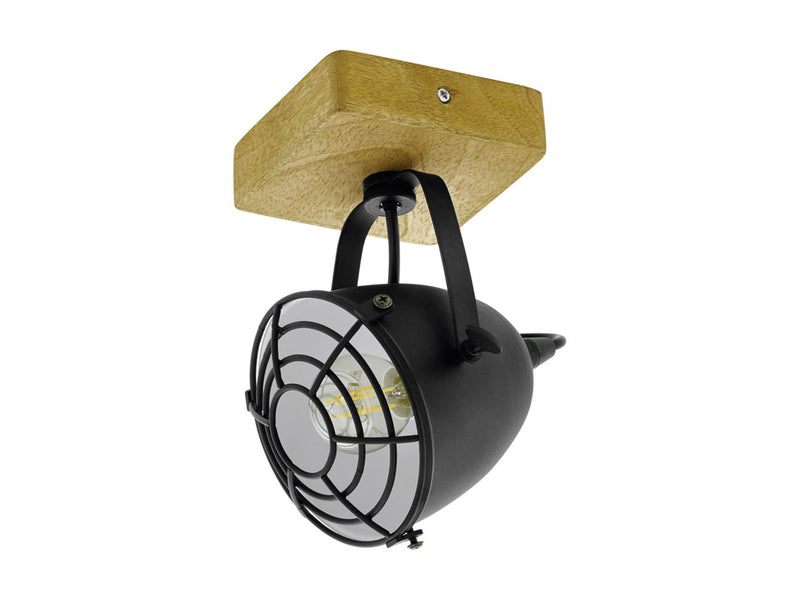 EGLO GATEBECK SPOT E14 HOLZ/SCHWARZ