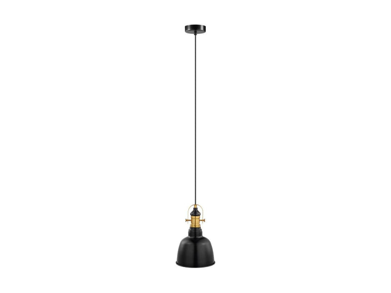 EGLO GILWELL PENDELLEUCHTE Ø185 SCHWARZ/MESSING