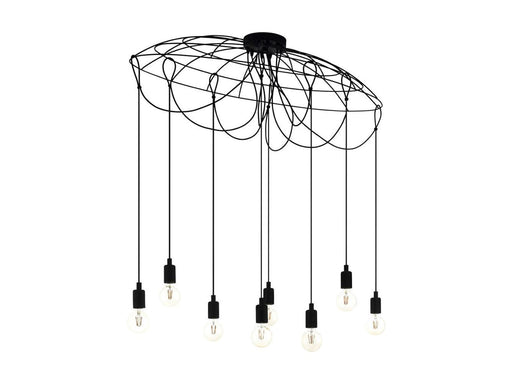 EGLO HOGSMILL LANGER TISCH 8L E27 SCHWARZ
