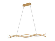 EGLO LASANA 4 long table pendant 3000K light brown