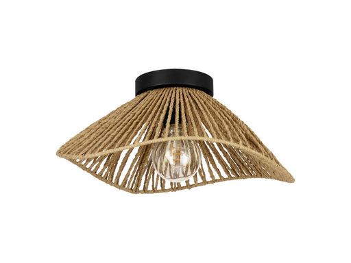 EGLO LAVIST DECKE Ø390 E27 SCHWARZ/NATUR FSC