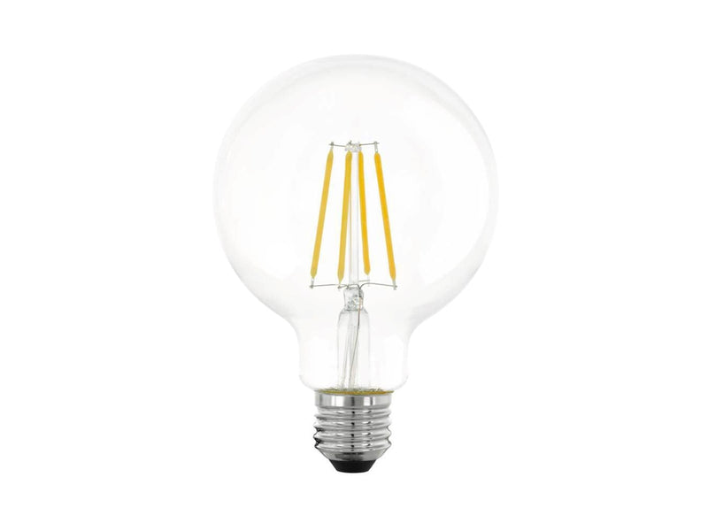EGLO LED-Lampe G95 Globe 7.3W/827 806 lumen clear 3-step dimmable E27