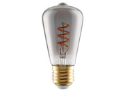 EGLO LED-Lampe ST48 Spiral 4W/820 100 lumen smoke dimmable E27