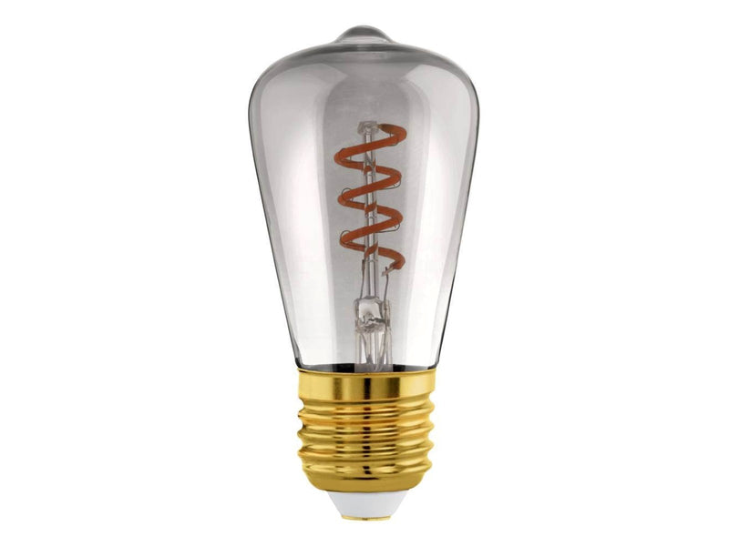 EGLO LED-Lampe ST48 Spiral 4W/820 100 lumen smoke dimmable E27