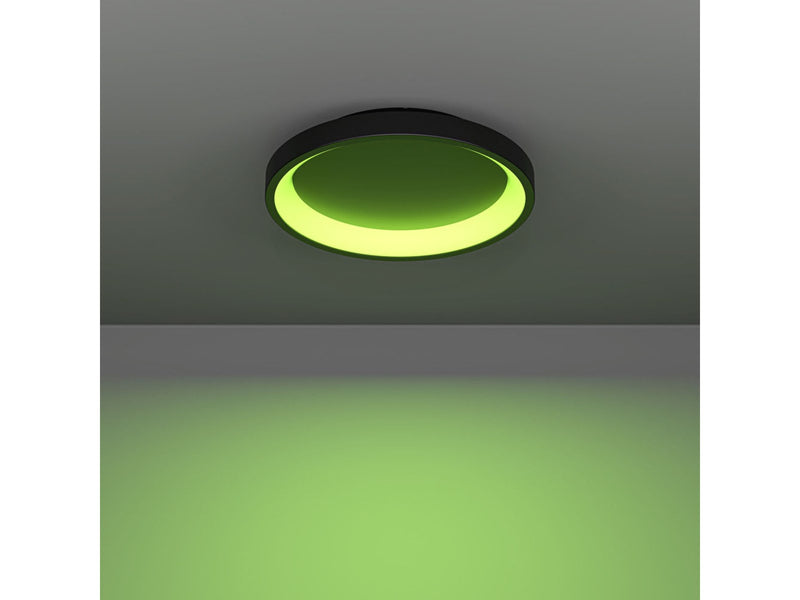 EGLO LORETELLO-Z MATTER ceiling lamp Ø350 RGB/CCT 19.6W 2430lm black