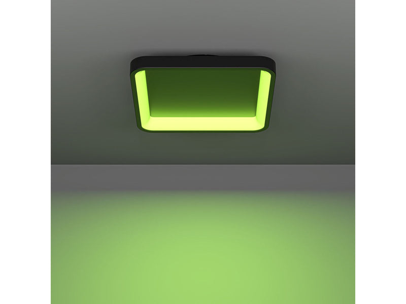 EGLO LORETELLO-Z MATTER ceiling lamp 350x350 RGB/CCT 2500lm black
